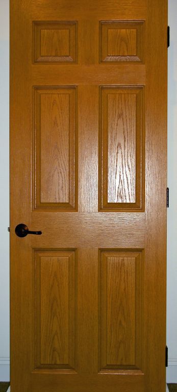Oak Stained Solid Core 6-Panel Interior Door | Modular Homes by Manorwood  Homes an Affiliate of The Commodore Corporation