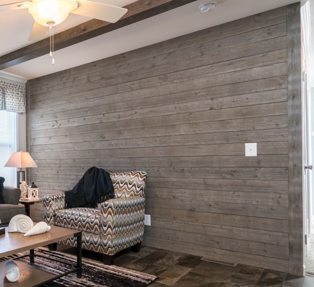 HomeRoots 4-in W x 12-in H Wood Planks Industrial Wall Accent in the Wall  Accents department at