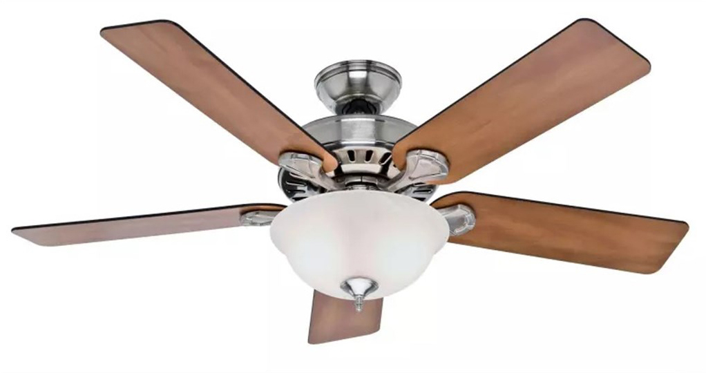 peddle fan at kitchen table