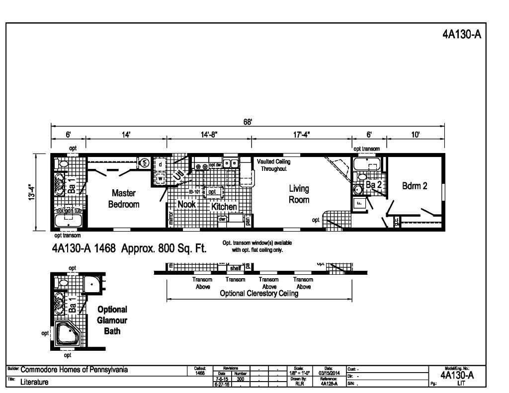 Astro Single Section 14\' 4A130A Find a Home Commodore Homes